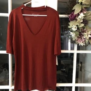 Philosophy deep v-neck shirt